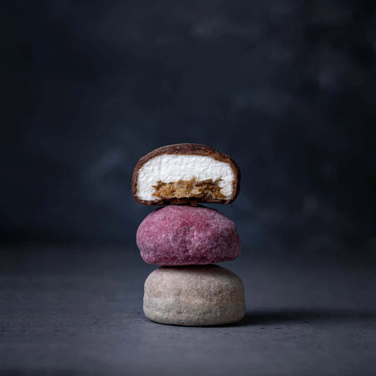 CARAMEL FILLED MALLOWS + RUBY CHOCOLATE