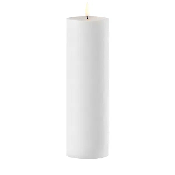 Outdoor LED maxi pillar, White, 12 x 40 cm
