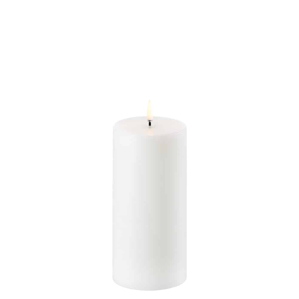 Uyuni - Pillar Candle Nordic White W7,8 x H15,2 cm