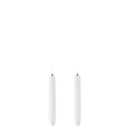 Uyuni - Taper candle, Nordic white, Smooth, 2-pack, 2,3x15 cm