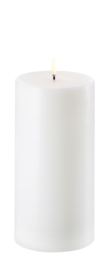 Uyuni - Pillar Candles Smooth Nordic White W10,1 x H20,3cm