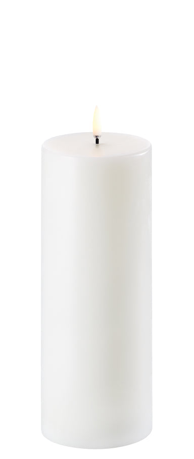 Uyuni - Pillar Candle Nordic White W7,8 x H20,3 cm