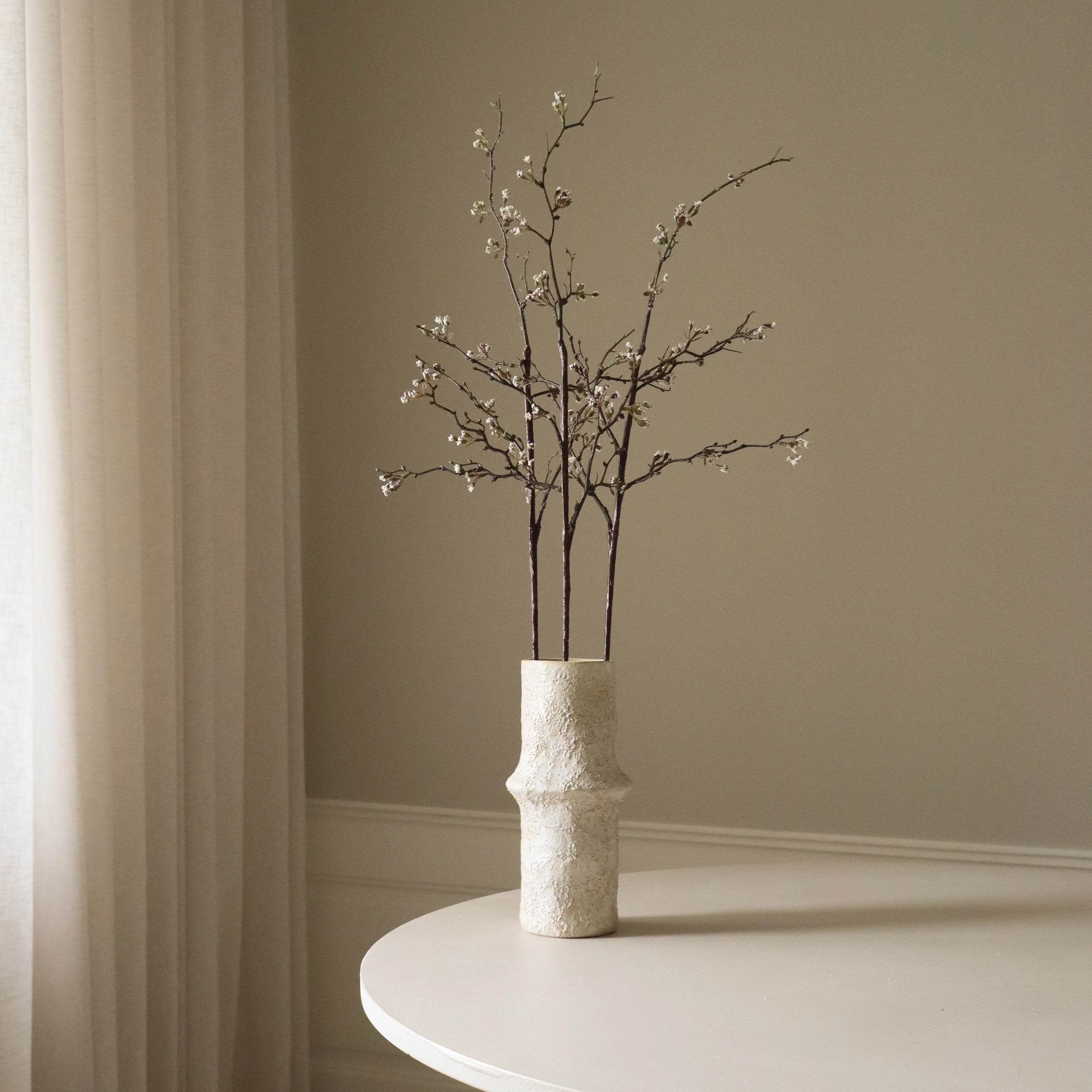 White Cherry Blossom Branch
