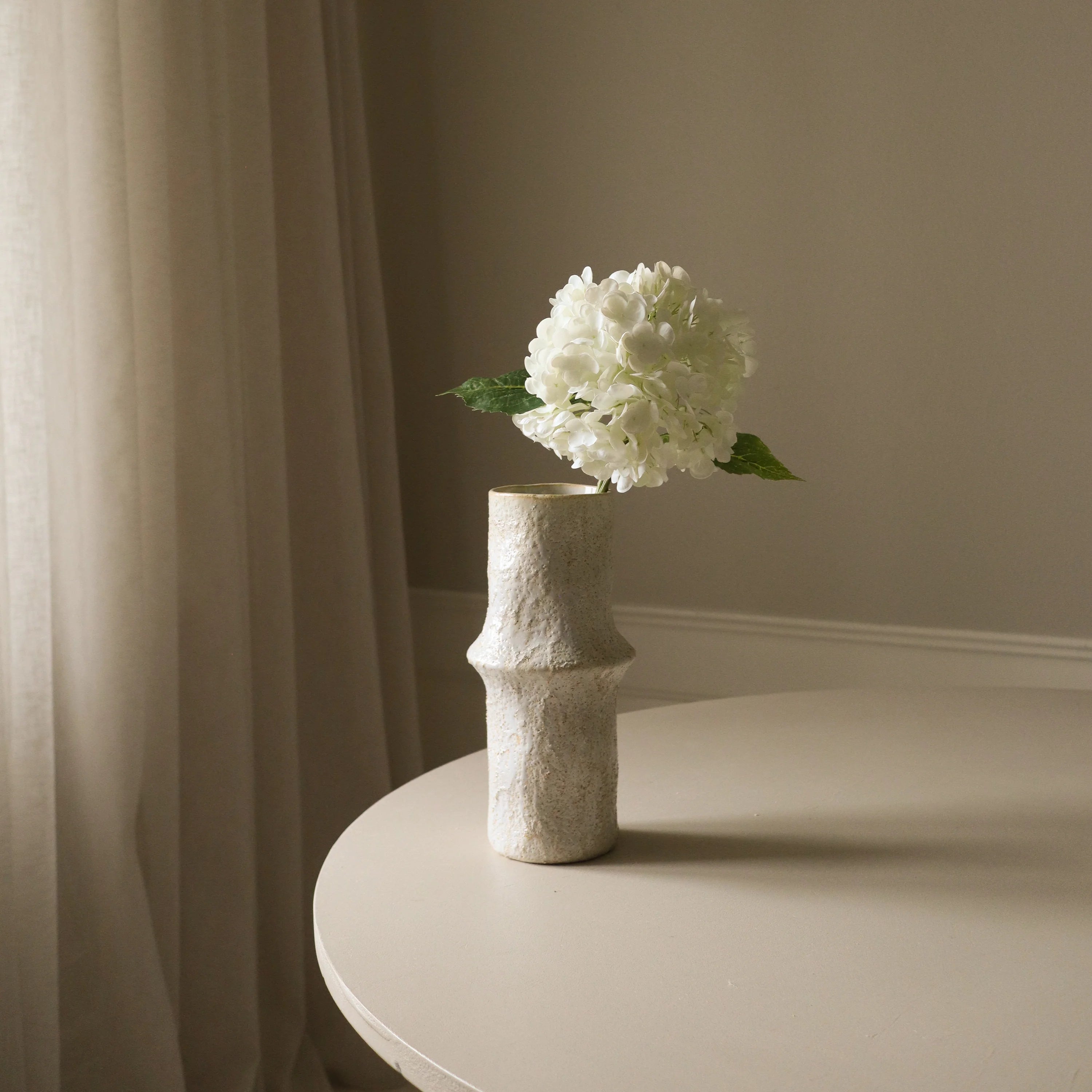 Hvid hortensia blomst