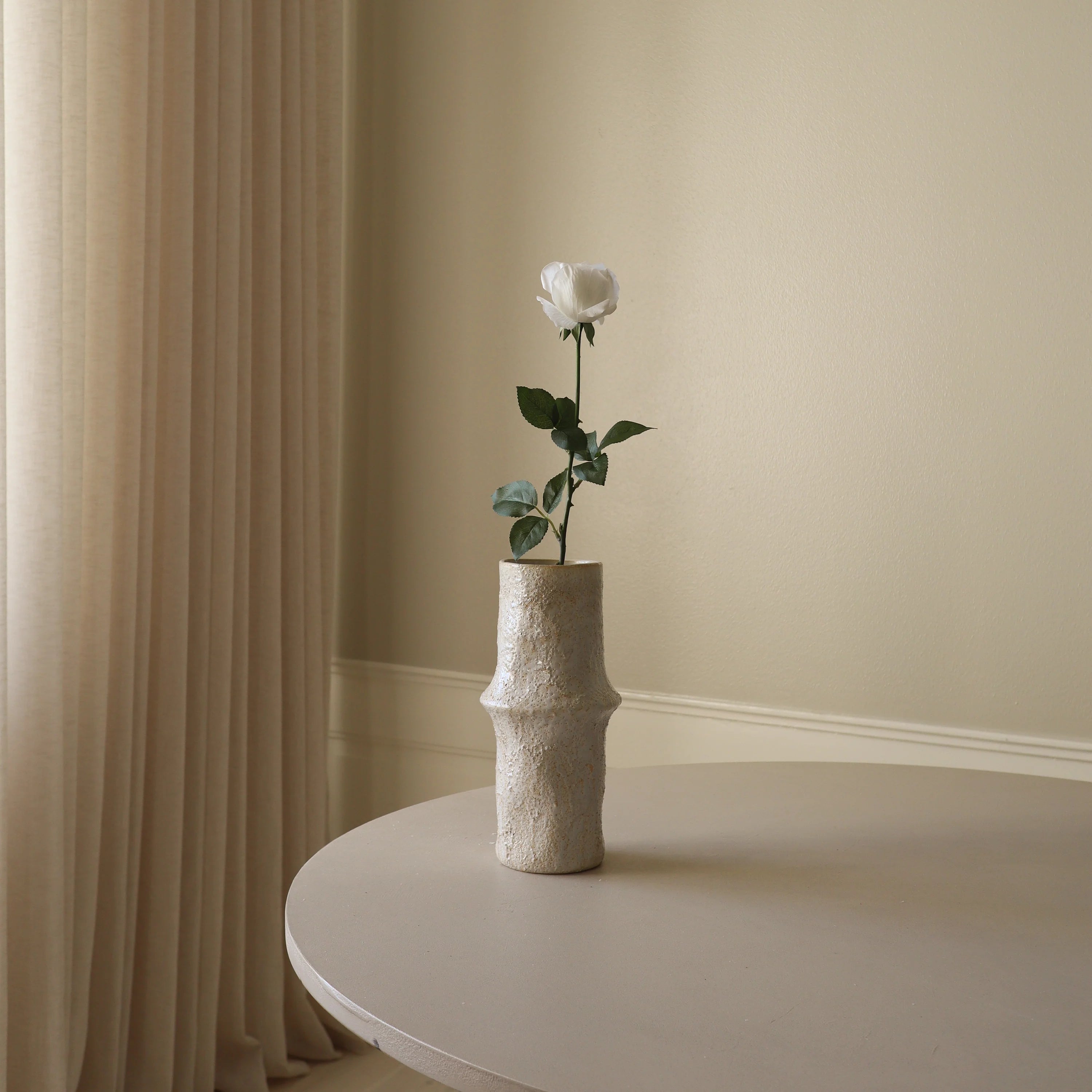 Hvid Premium Langstilket Rose