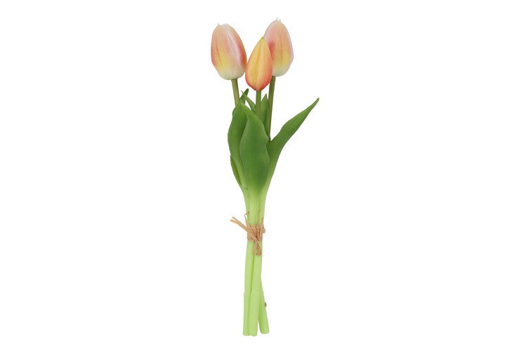 Tulipaner i bundt med 3 stk peach – 29 cm