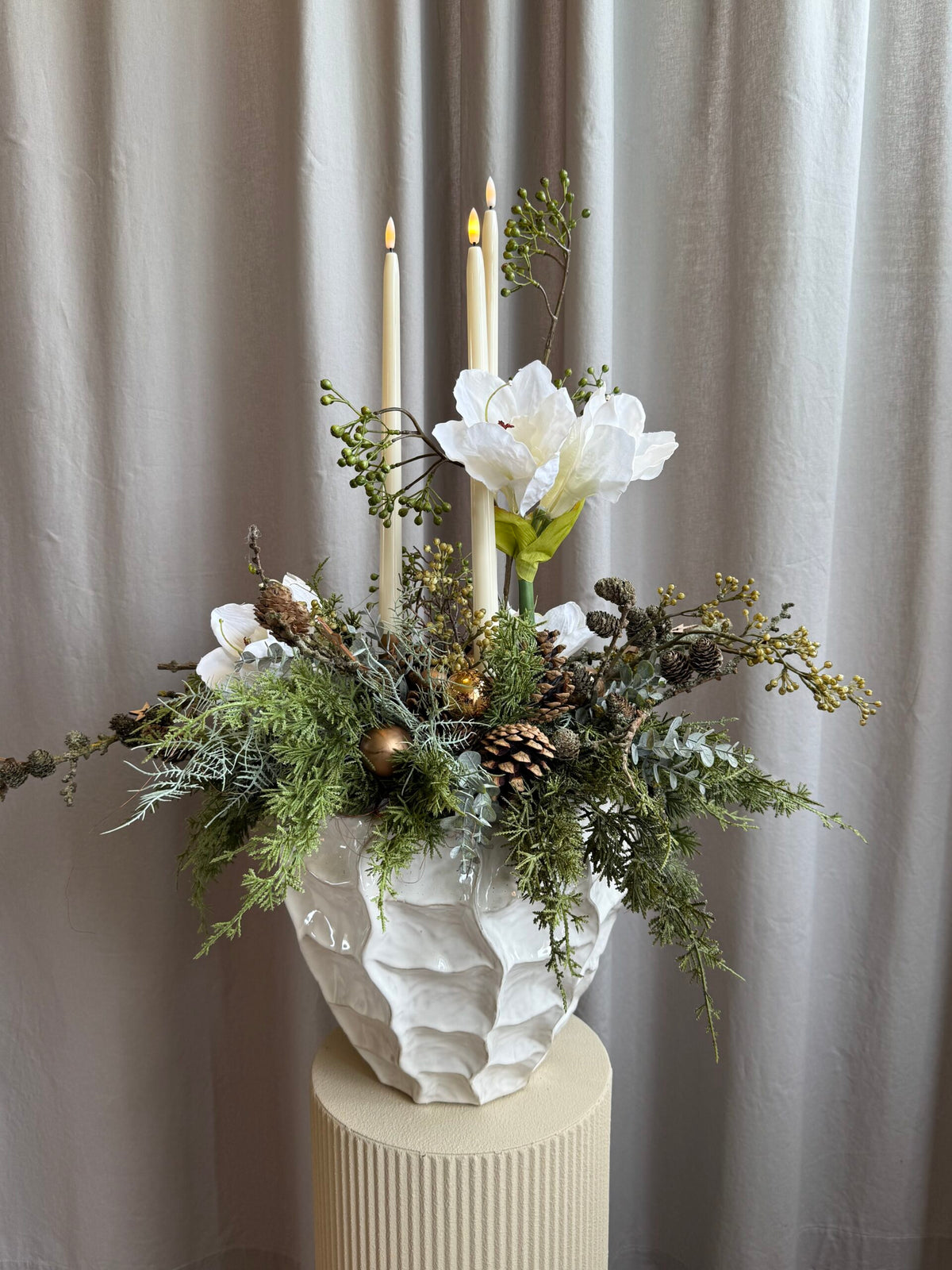 Amaryllis hvid – 66 cm – inspiration og detaljer