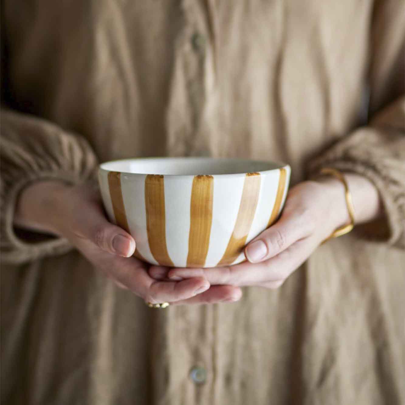 Begonia Skål, Brun, Stentøj