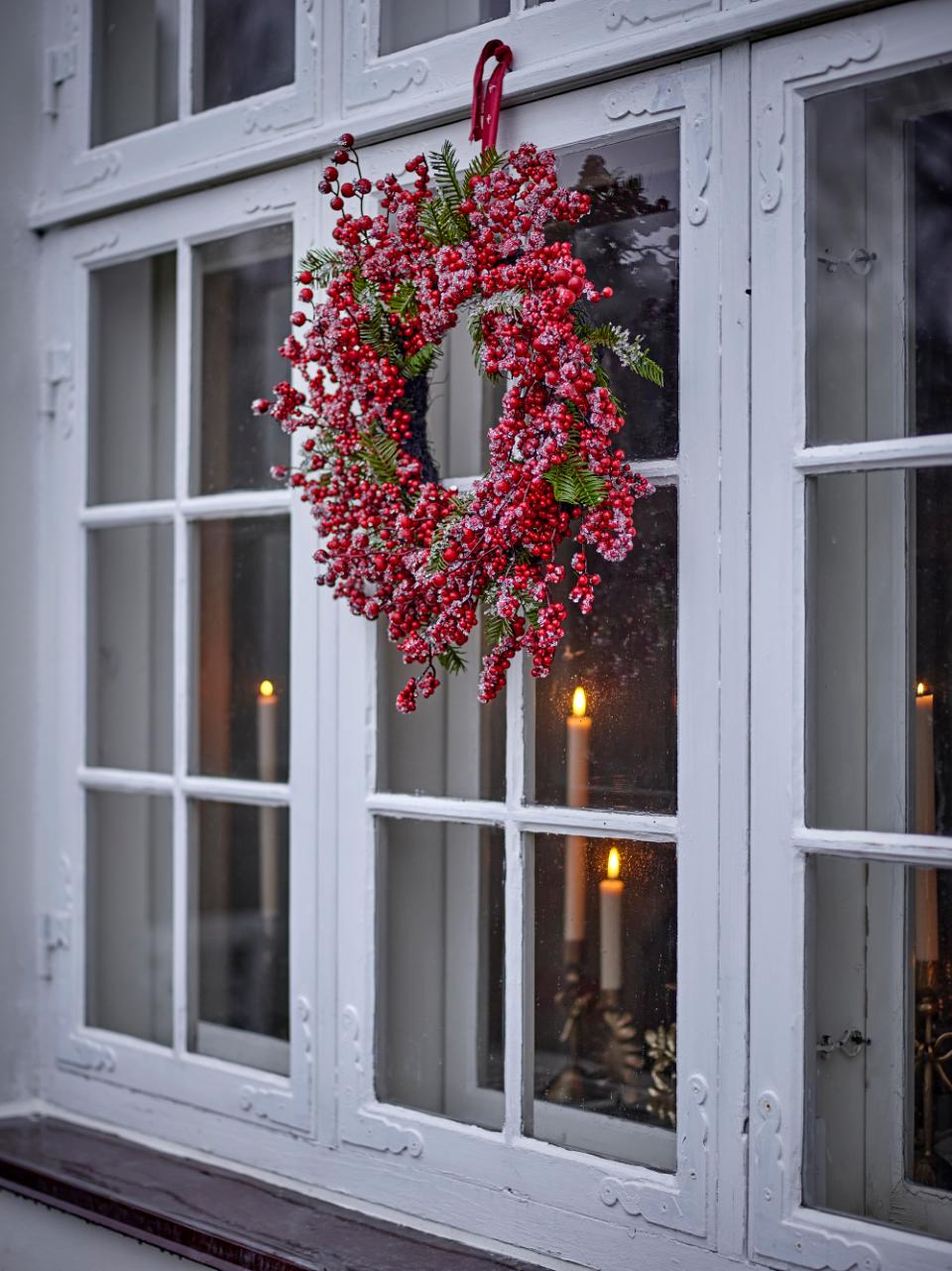 Winter Berry krans – rød – billede 3
