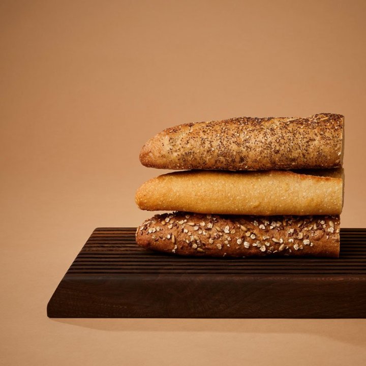 Oblong Groove huggeblok – røget eg, 55 cm