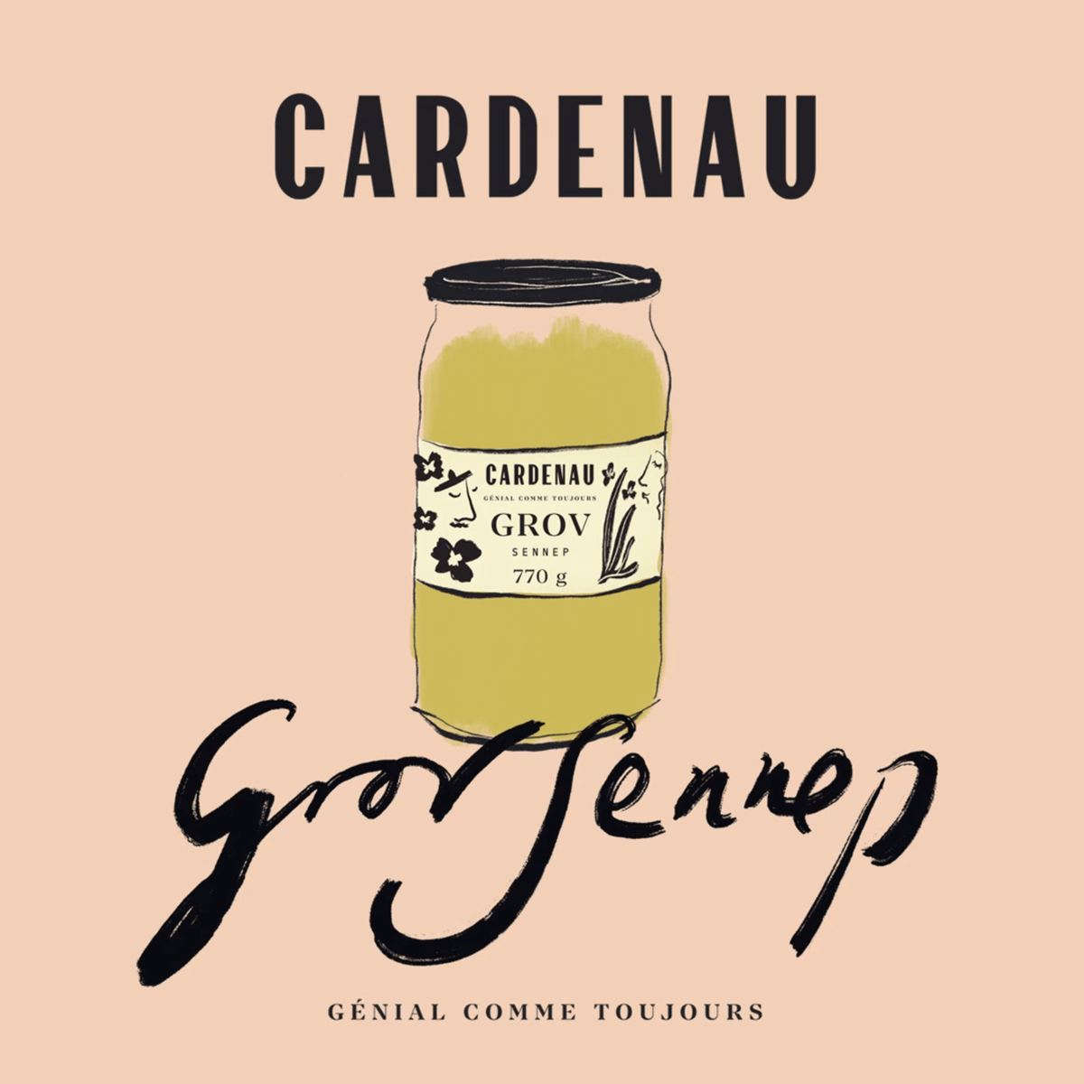 Gammeldags grovkornet sennep – 770 g