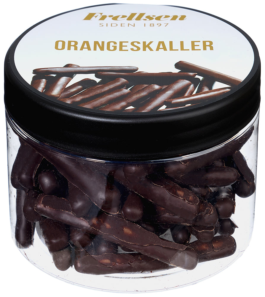 Kandiseret appelsinskal med chokolade