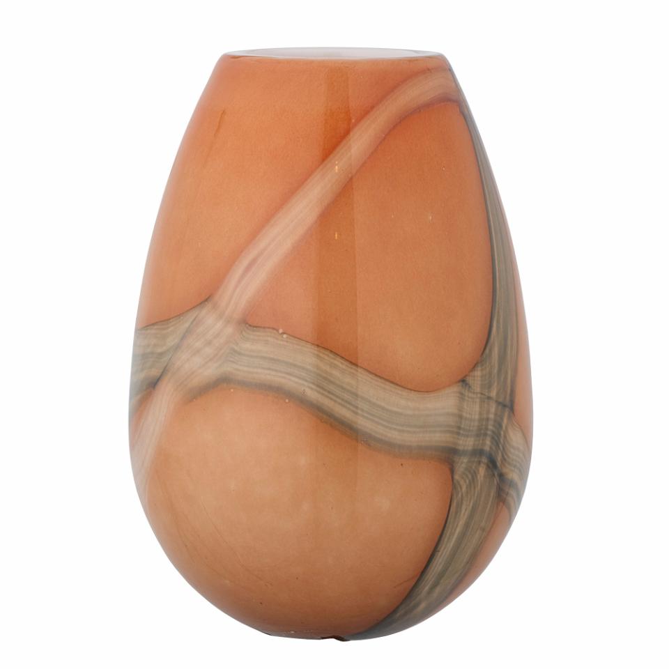 Shawl Vase, Orange, Glas