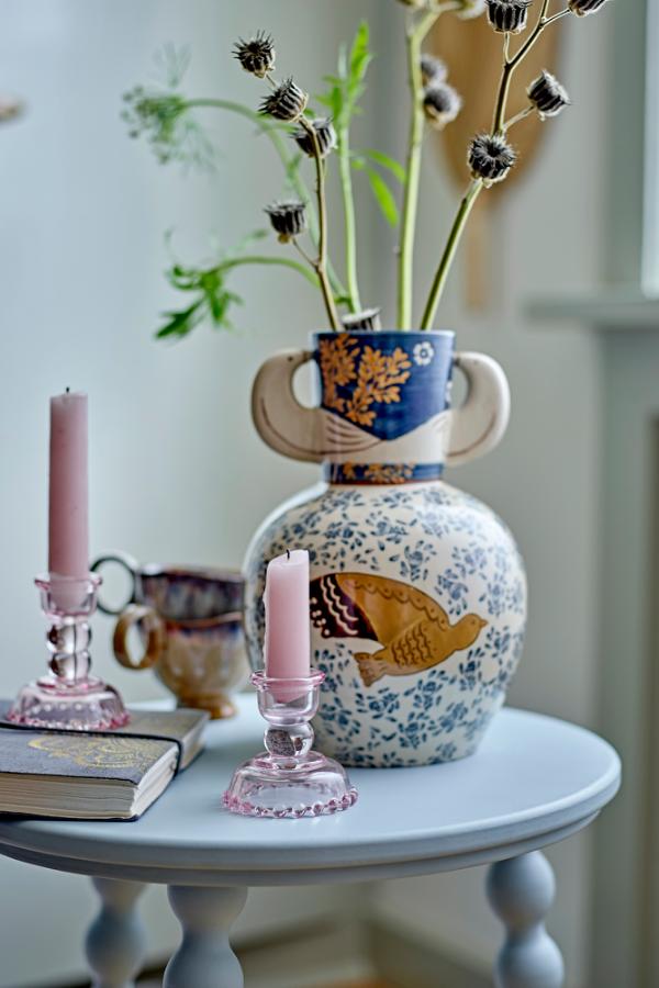 Hezha Vase, Blå, Stentøj