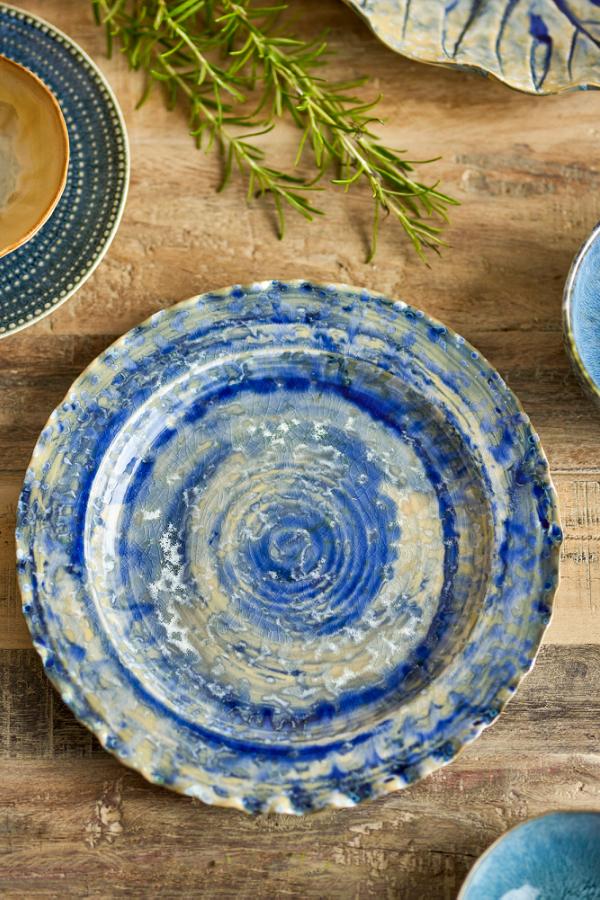 Rowan Serveringsfad, Blå, Stentøj