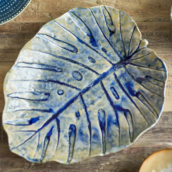 Rowan Serveringsfad – Blå Stentøj