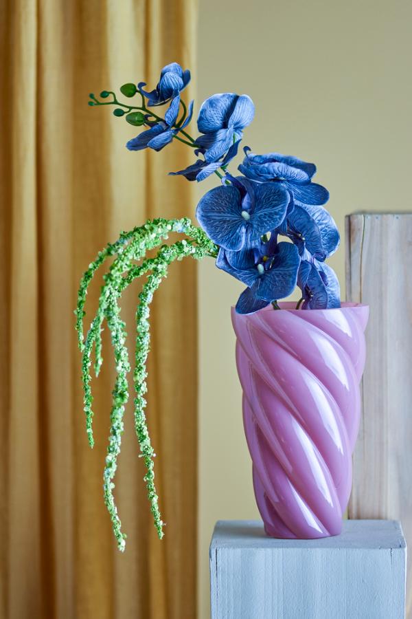 Callo Vase, Rosa, Glas