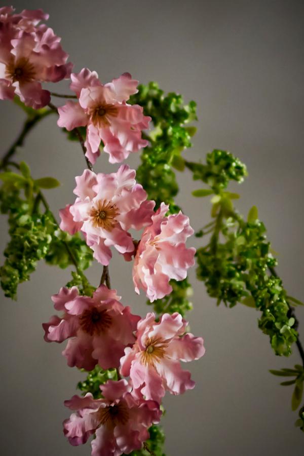 Wild Cherry Stilk, Rosa, Kunstige Blomster
