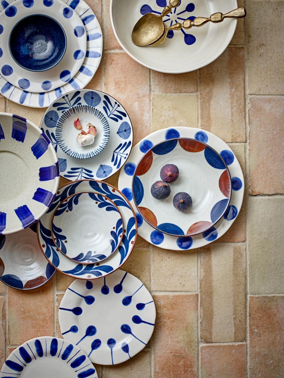 Camellia Skål, Blå, Porcelæn