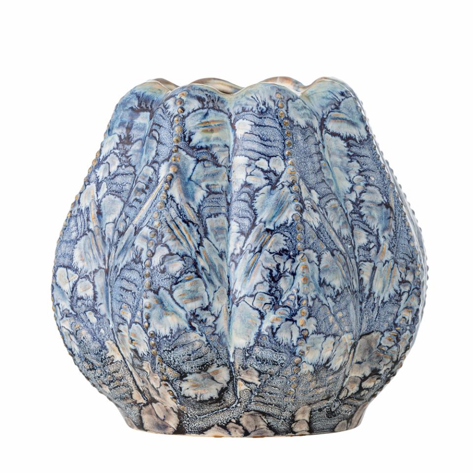 Hetty Vase, Blå, Stentøj