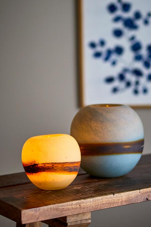 Melike Vase, Blå, Glas