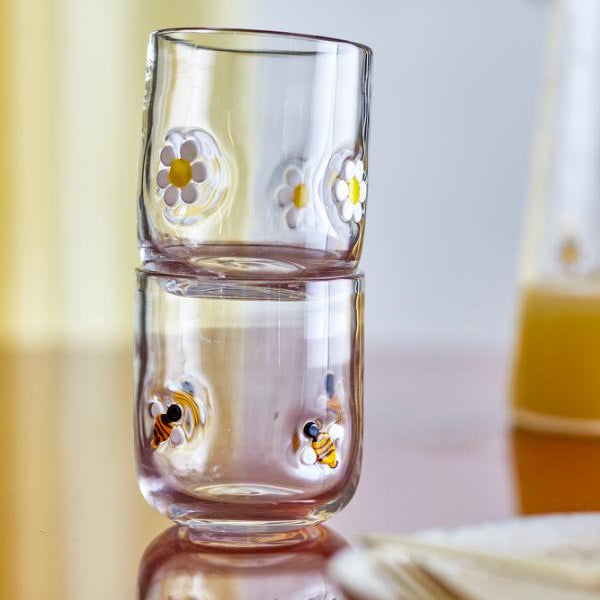 Buzz Drikkeglas – Klar Glas med Bi