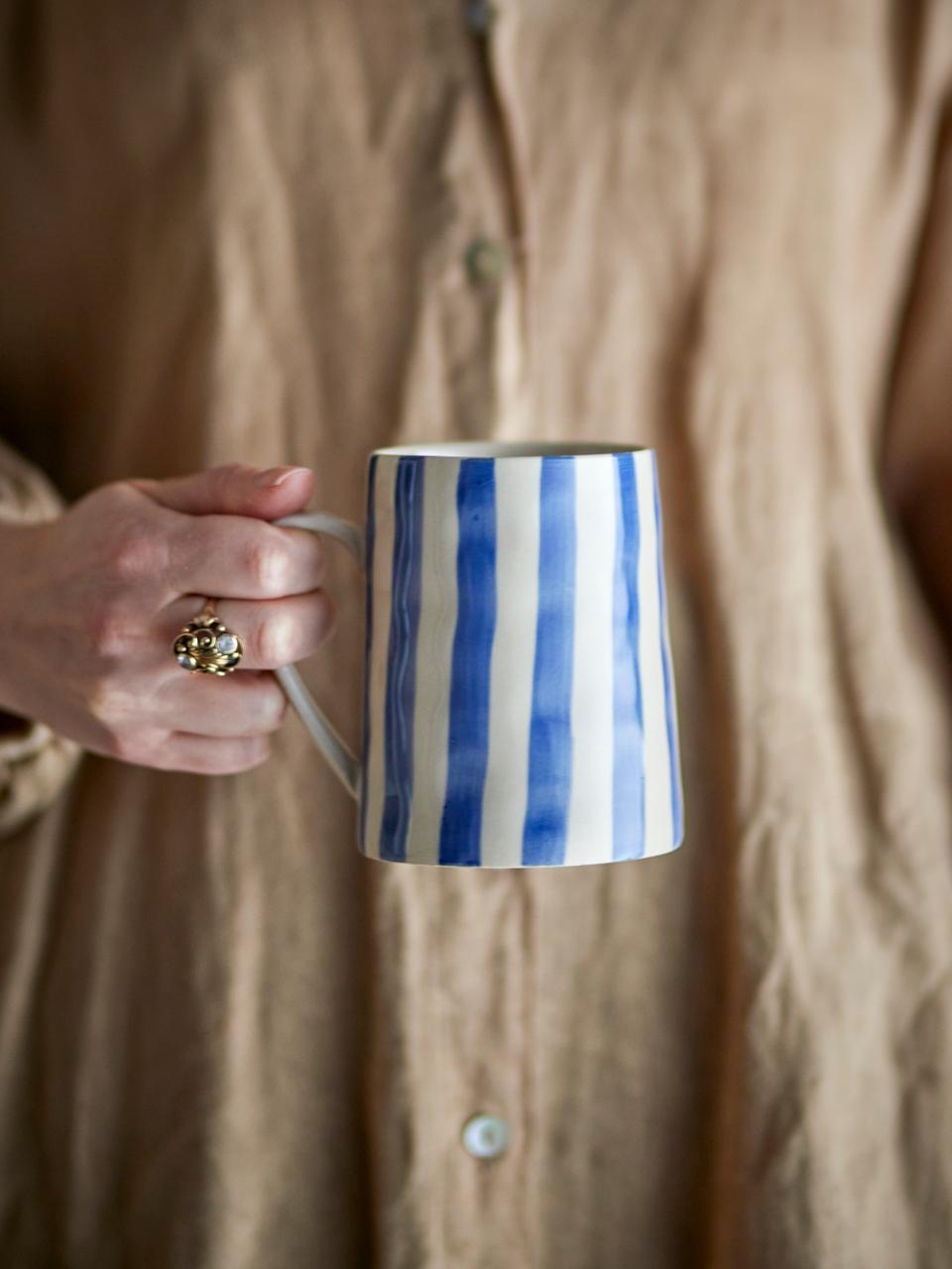 Begonia Krus, Blå, Stentøj