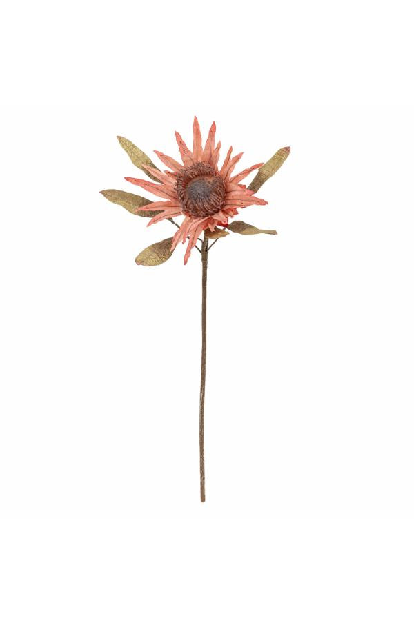 Protea Stilk, Rosa, Kunstige Blomster