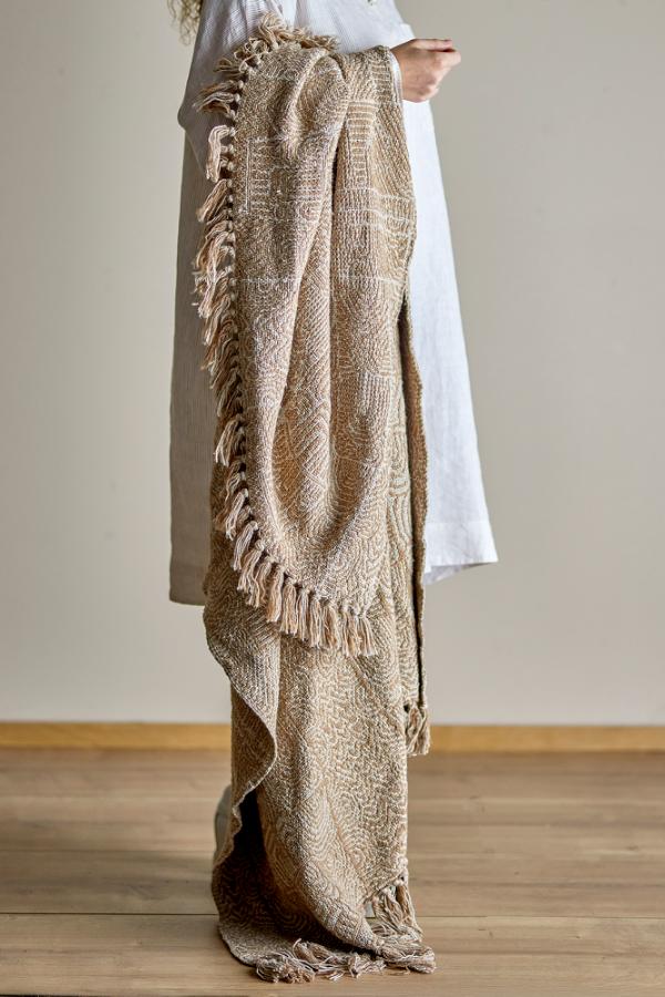 Bresso Plaid, Brun, Genanvendt Bomuld