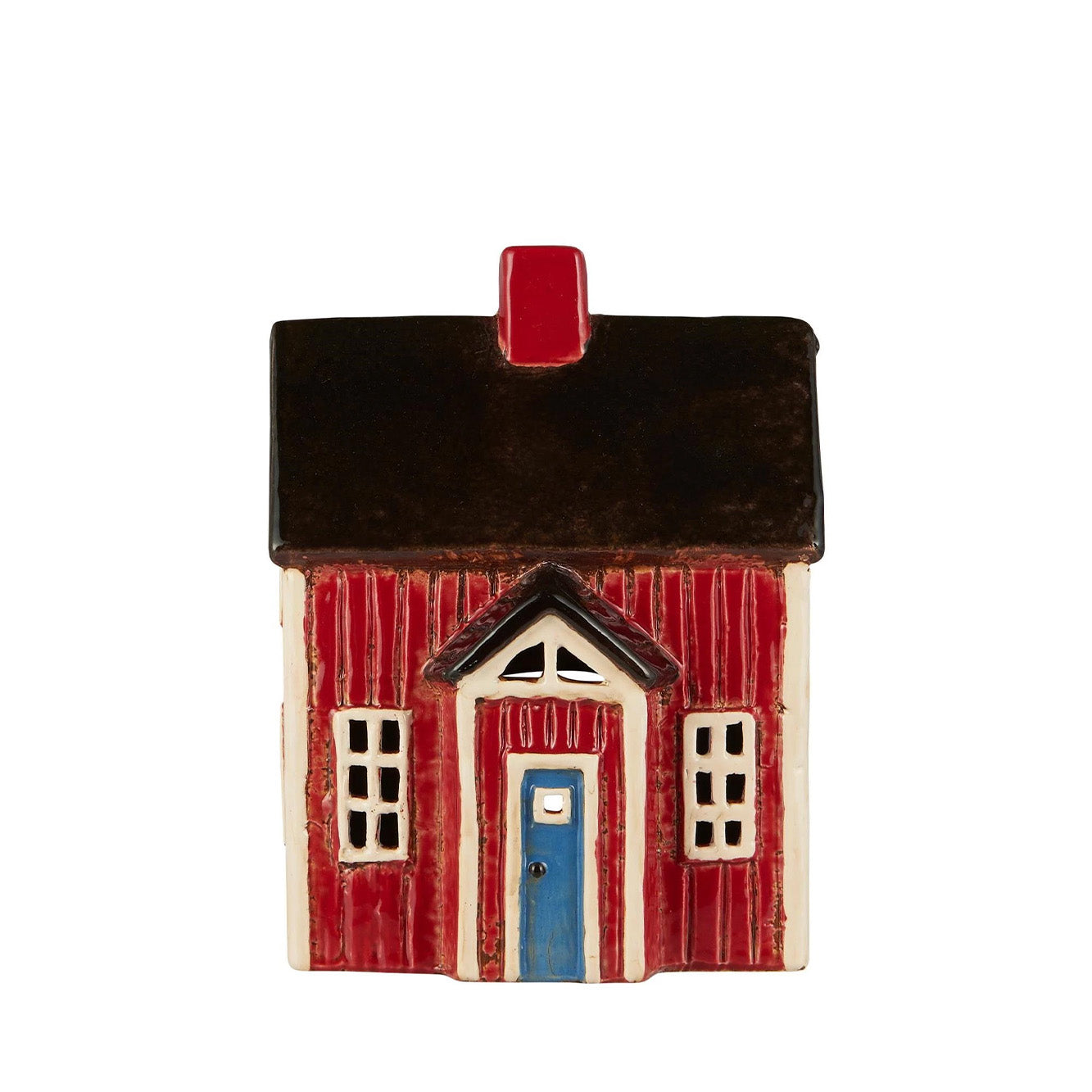 Hus t/fyrfadslys Visby blå dør