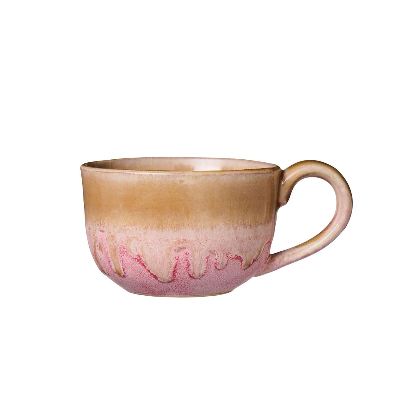 Krus m/hank Trosa lysebrun og sart rosa