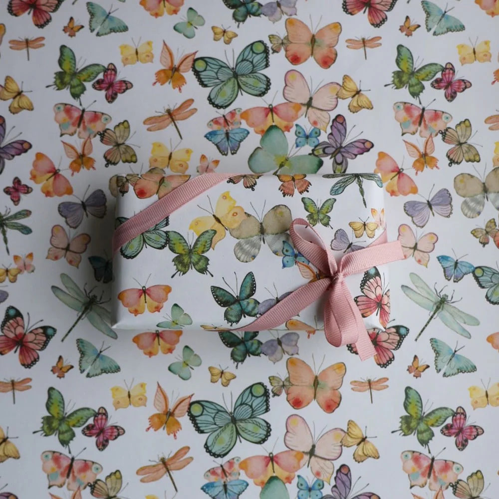 Gavepapir, 5 m, Butterflies