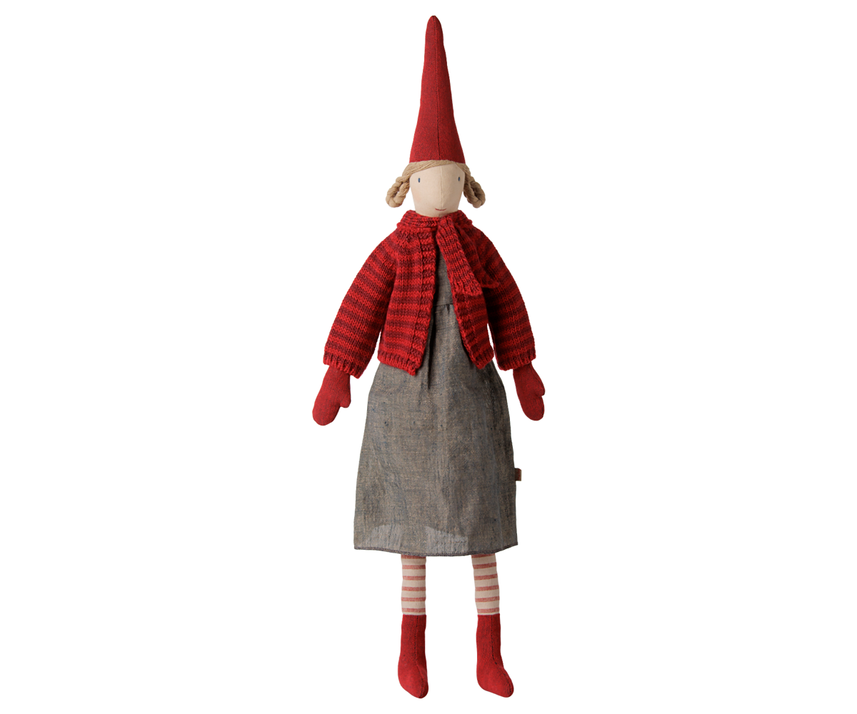 Pixy, Str. 4 - Pige - Stribet strikket cardigan
