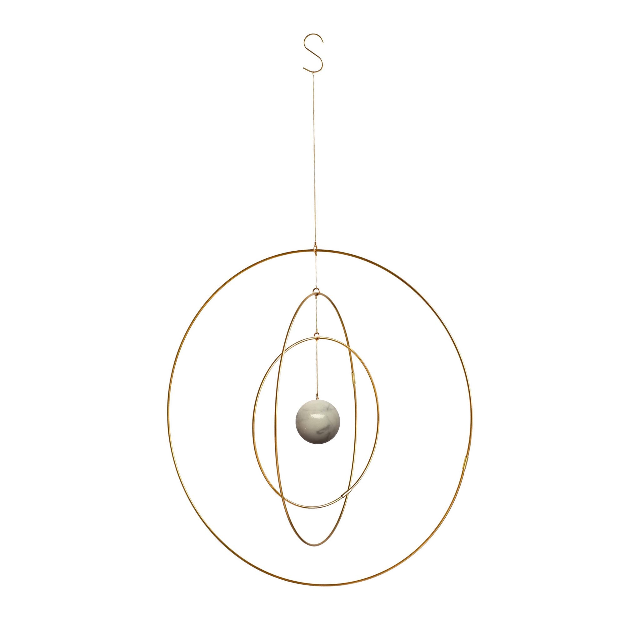 Galaxy Globe Large - Marmor hvid