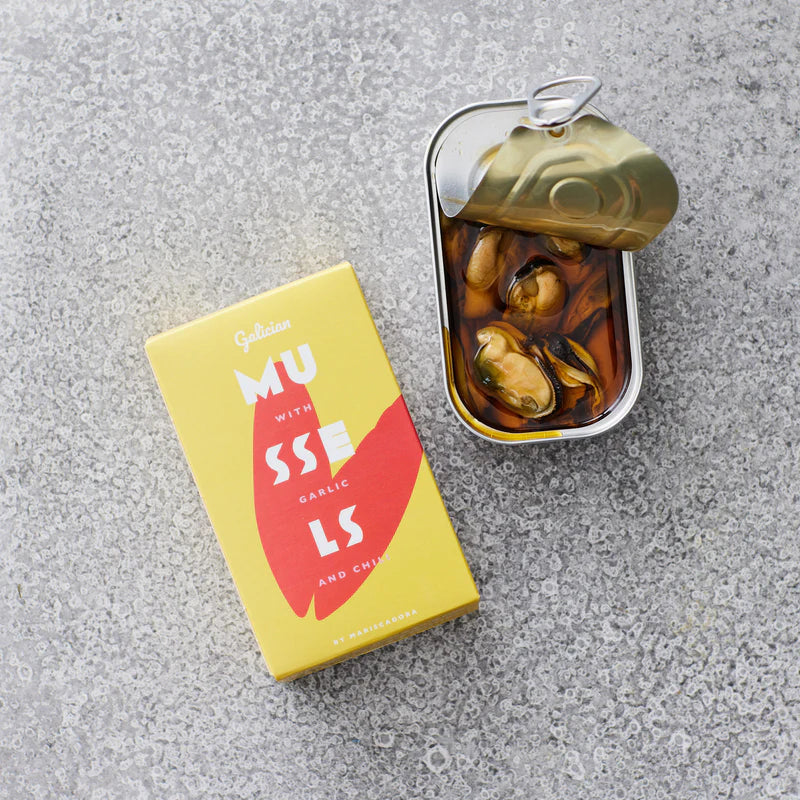 Muslinger i hvidløg og chili