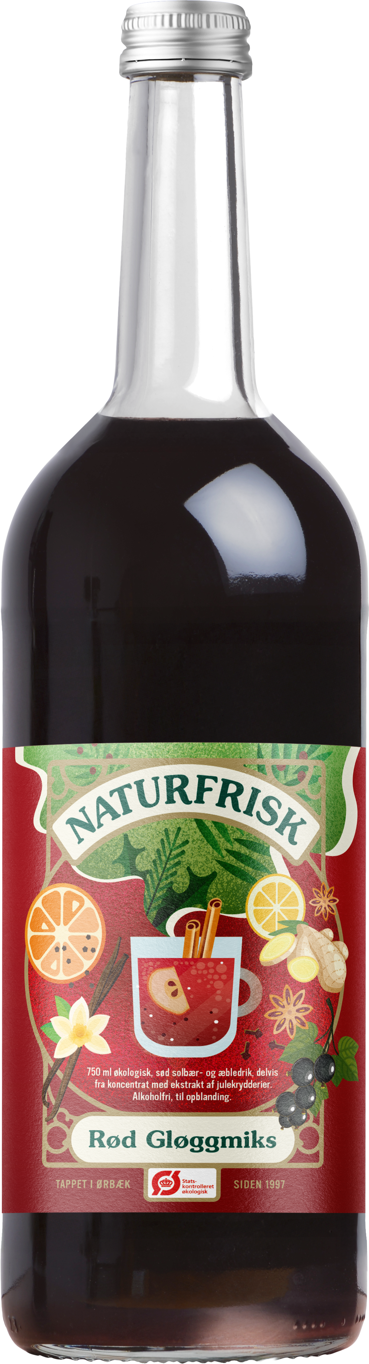 Naturfrisk Rød Gløggmiks – 75 cl