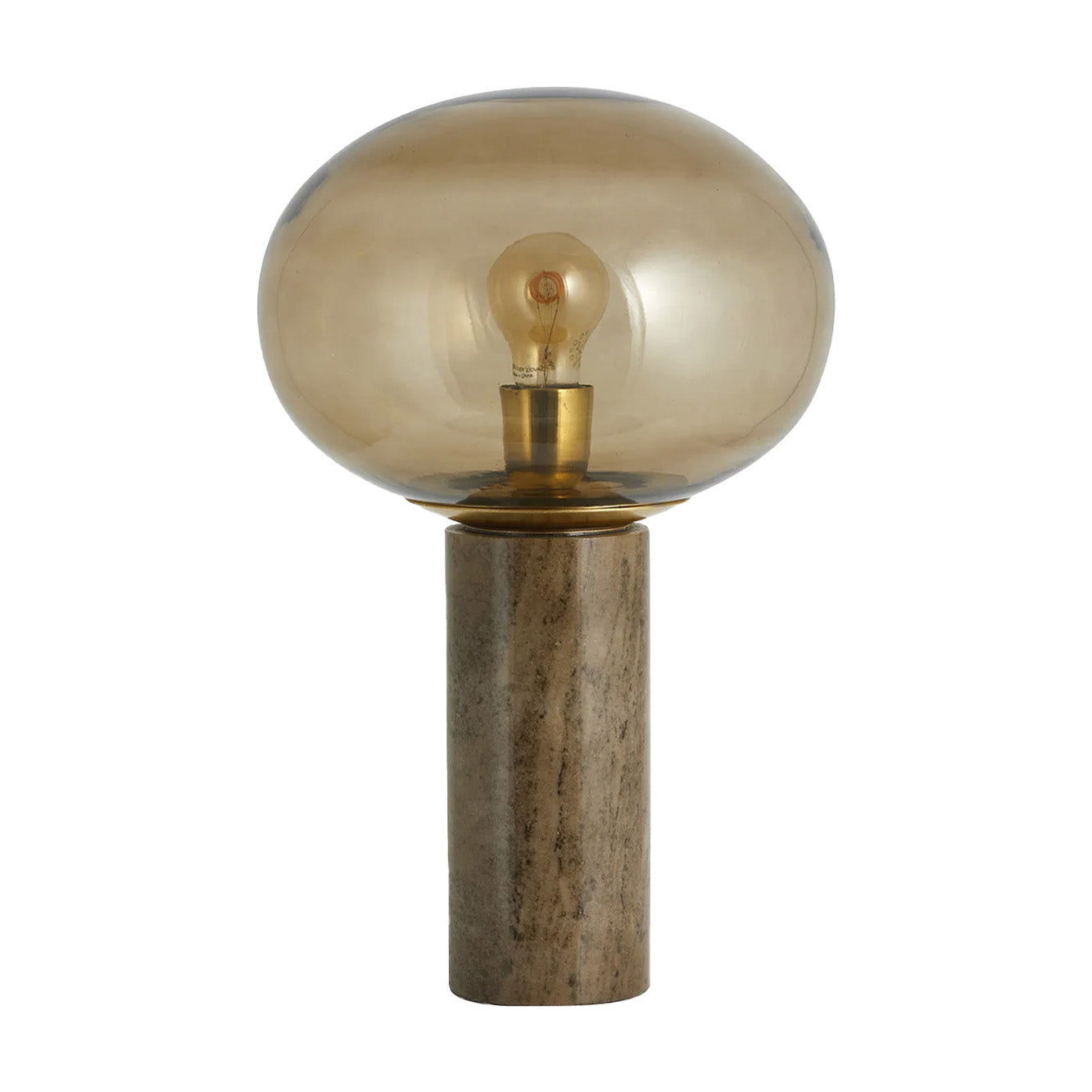 BES BORDLAMPE I MARMOR MED GLAS