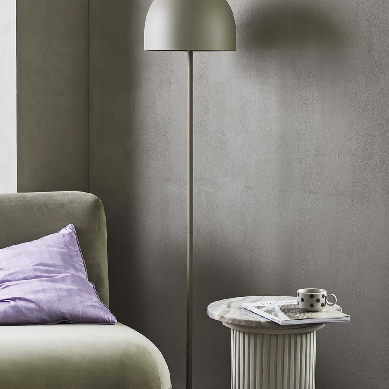 GRAINY tekop i keramik m/hank- Sand/Grøn