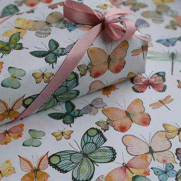 Gavepapir, 5 m, Butterflies