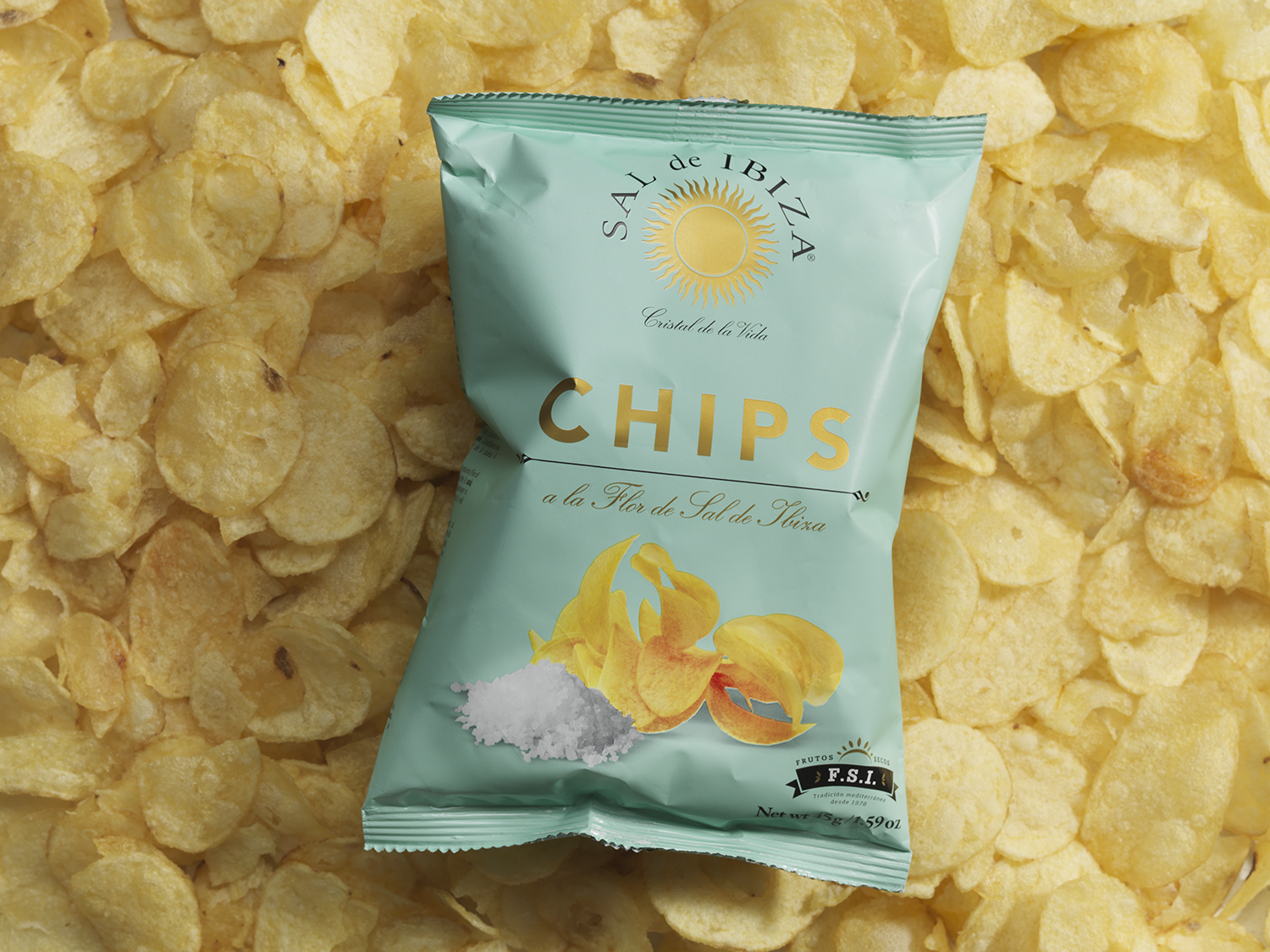 Chips Salt og Eddike 45g
