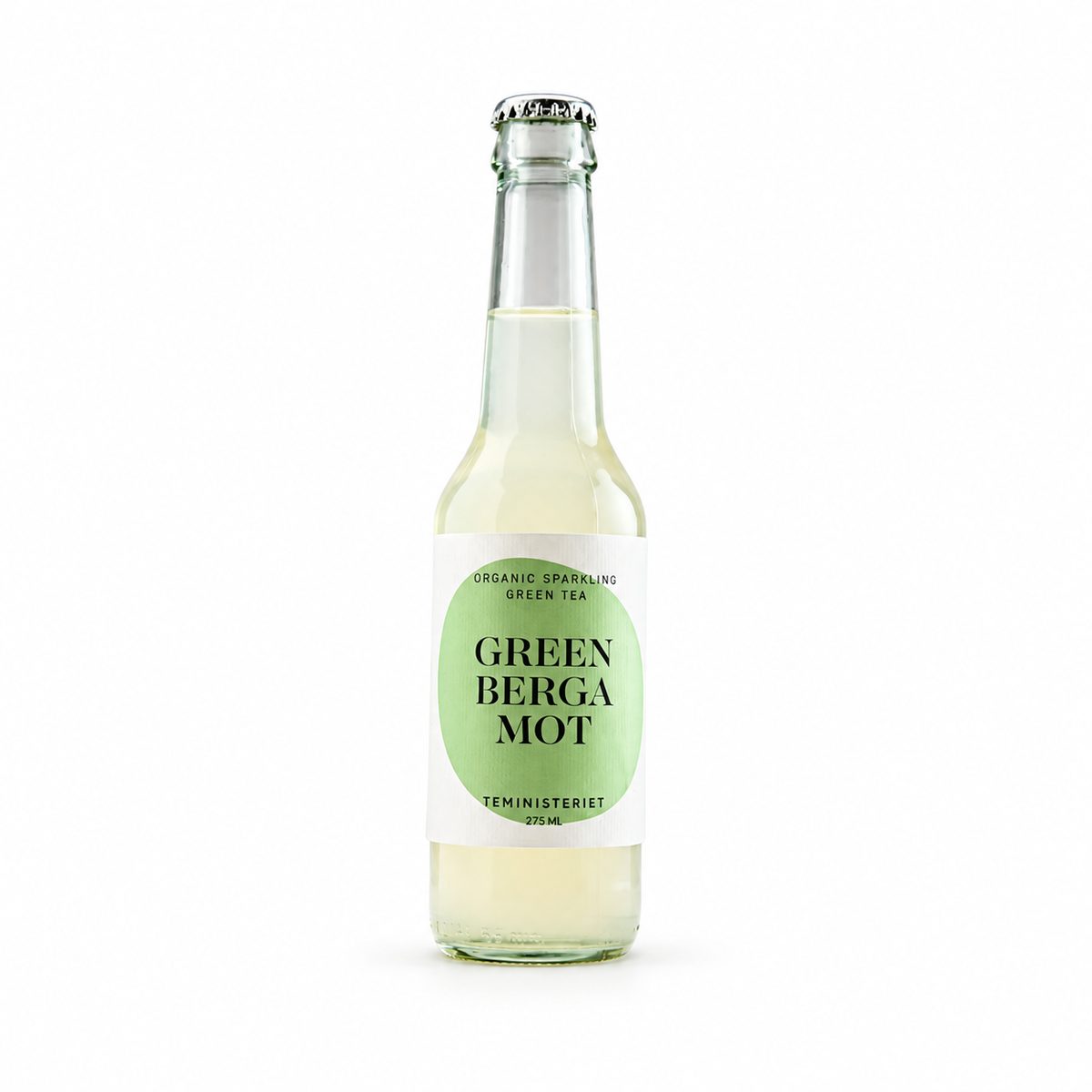 Teministeriet Bergamot – økologisk Sparkling Tea, 275 ml – hvid baggrund