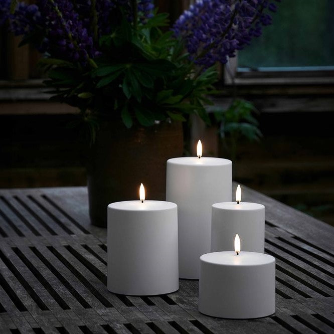 Uyuni - Outdoor Pillar Candle Smooth W10,1 x H12,8 cm