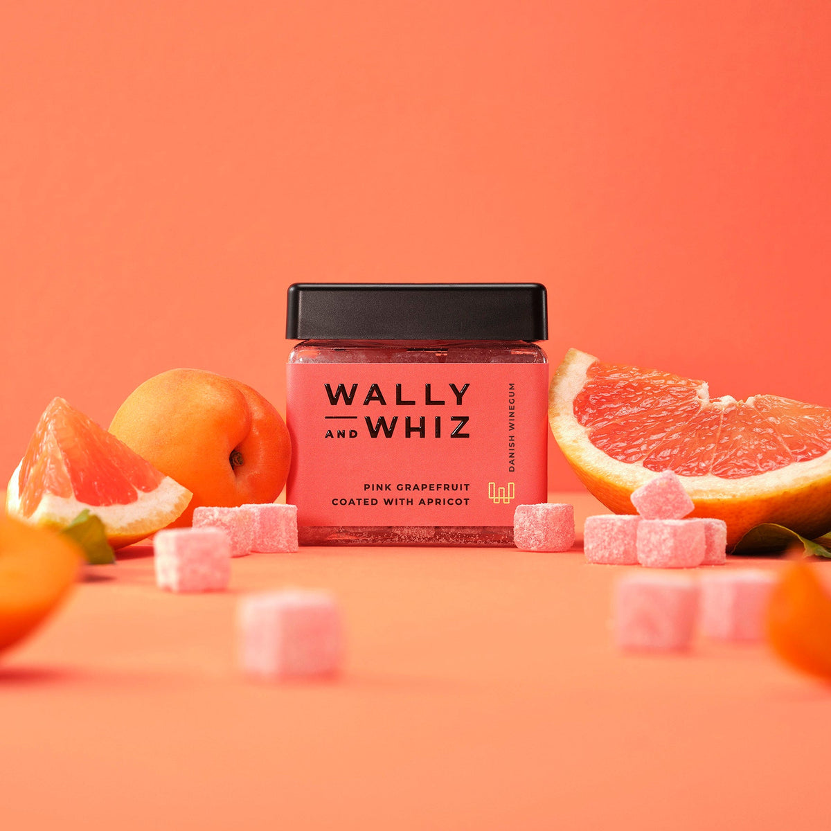 Pink grapefrugt med abrikos – 135 g – Wally and Whiz