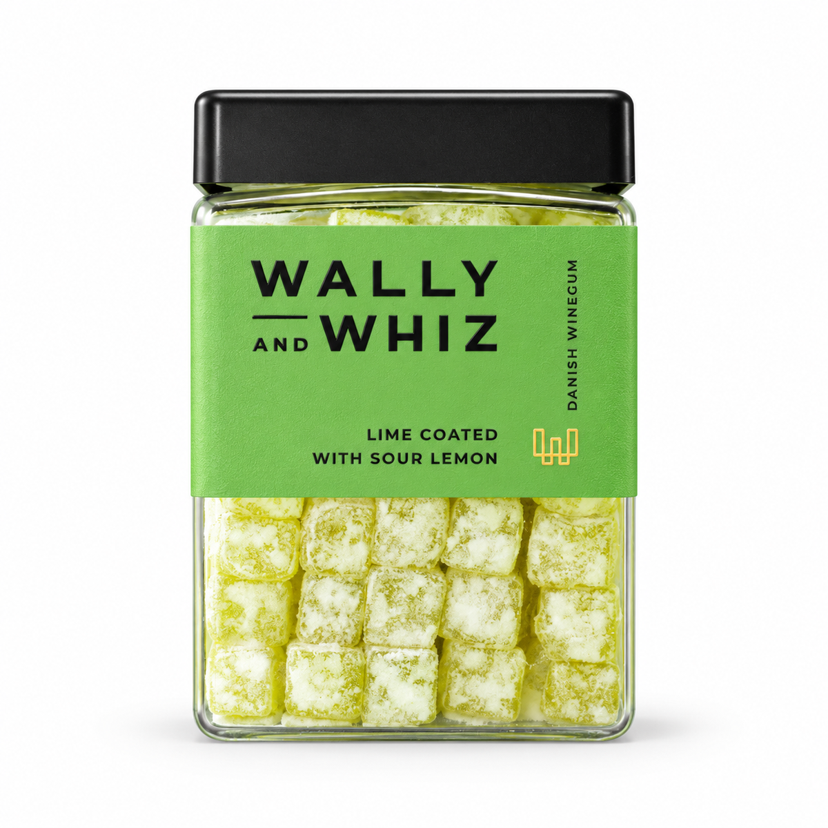 Lime med sur citron – 240 g – Wally and Whiz på hvid baggrund