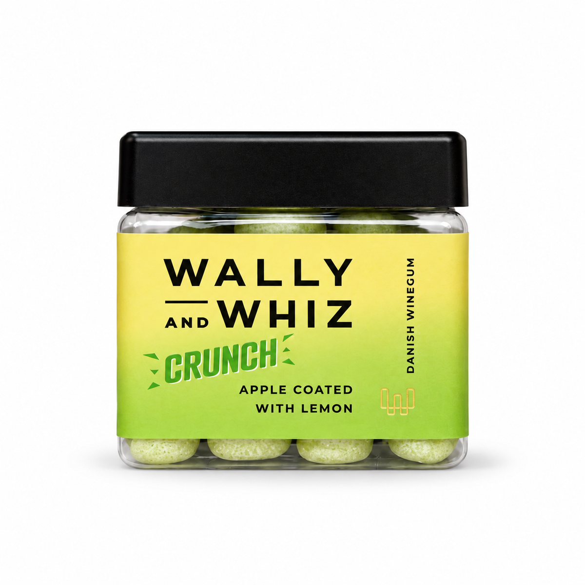 Æble med citron Crunch – 117 g – Wally and Whiz på hvid baggrund