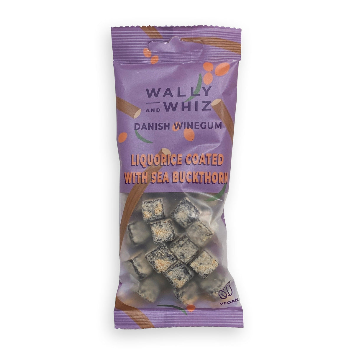 Lakrids med havtorn – 56 g – Wally and Whiz