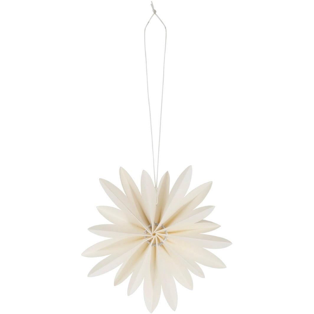 Flower juleophæng – hvid – billede 1