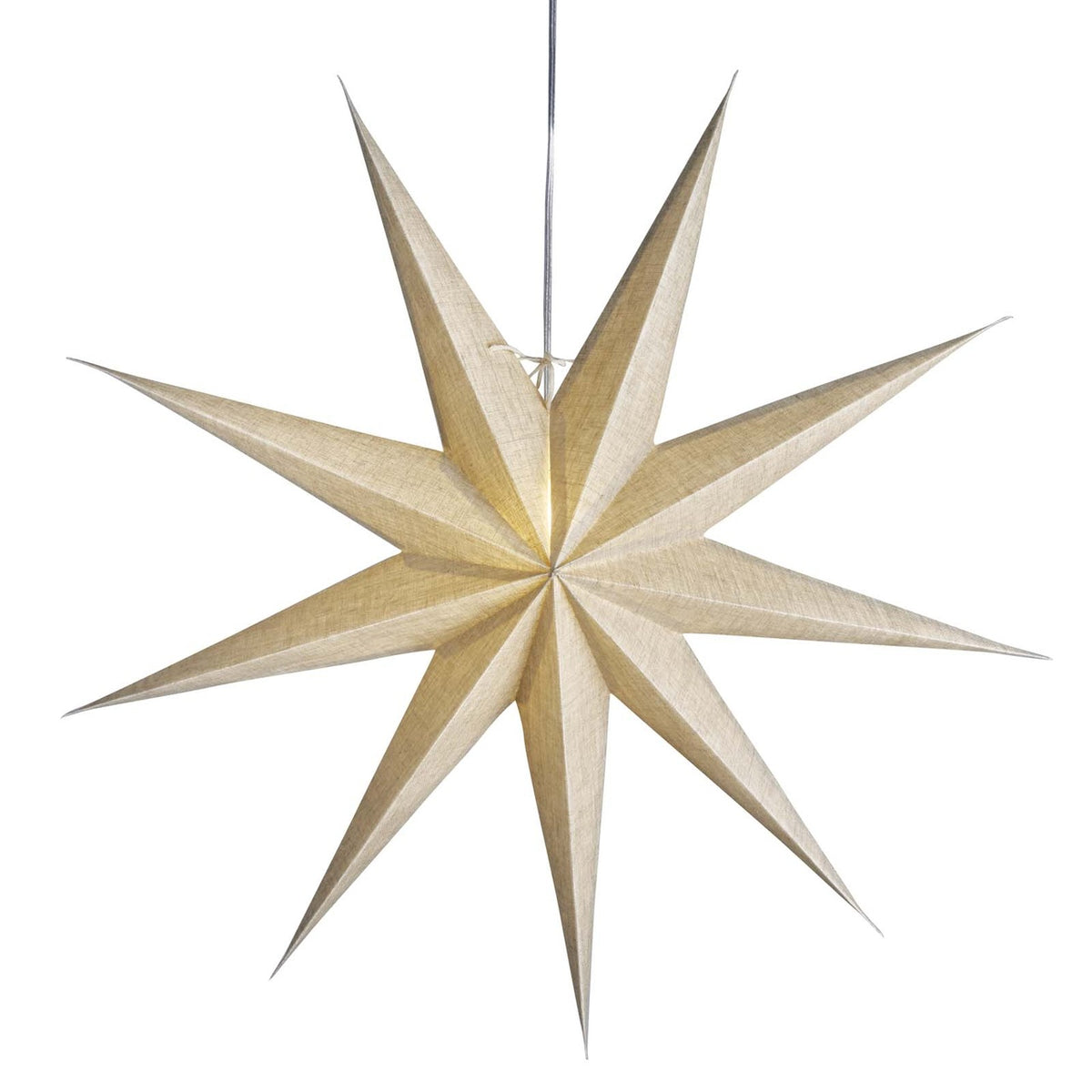 Lina julestjerne – natur, 60 cm – billede 2