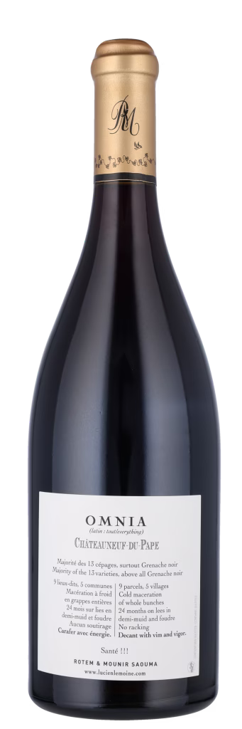 Châteauneuf-du-Pape Rouge Omnia 2020 – Rotem & Mounir Saouma – 75 cl – bagside