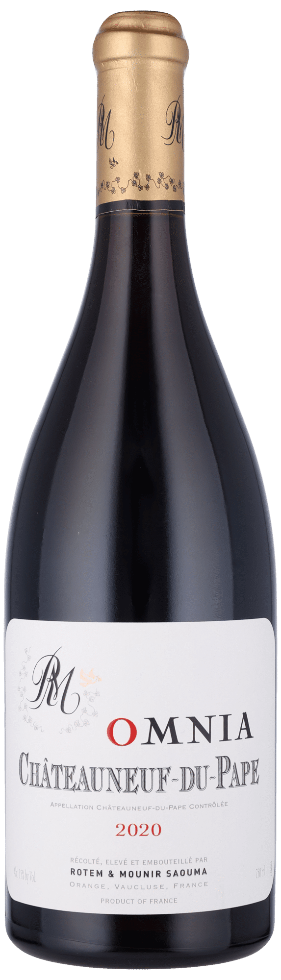 Châteauneuf-du-Pape Rouge Omnia 2020 – Rotem & Mounir Saouma – 75 cl – forside